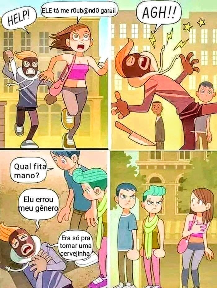Errou o pronome - meme