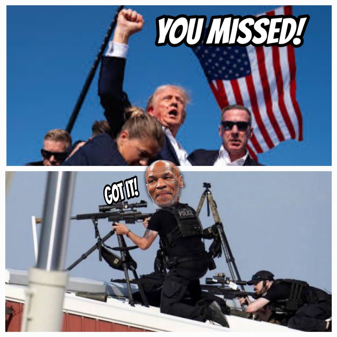 He missed! Or did he?! - meme