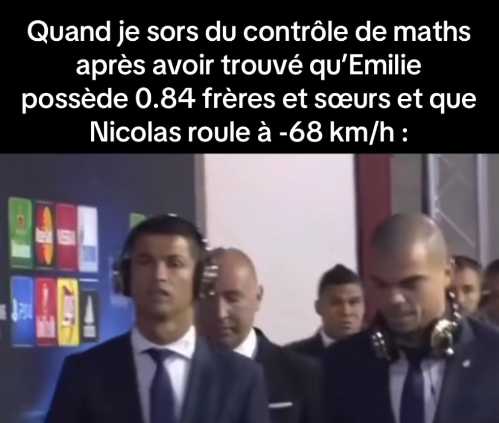 Quand t'as fini ton contrôle de maths et que t'as inventé un nouveau système de mesure - meme
