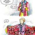 the 6th Doctor had a wierd outfit.