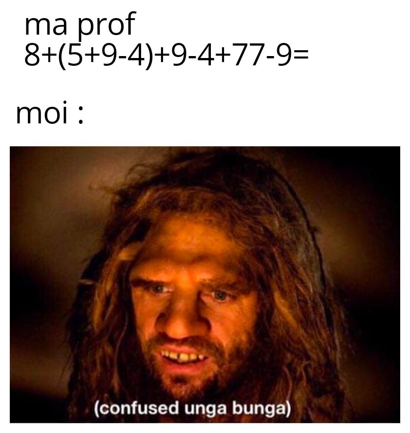 Aaaaah les maths - meme