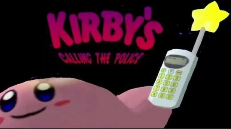 Kirby calling the police - meme