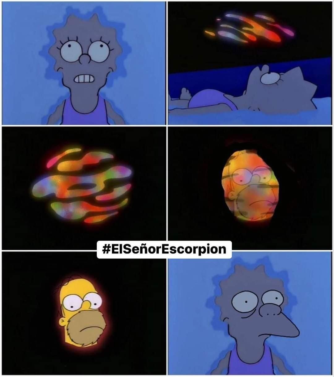 Homero mirando a Moe - meme