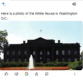 Google Gemini when you ask a photo of the White House