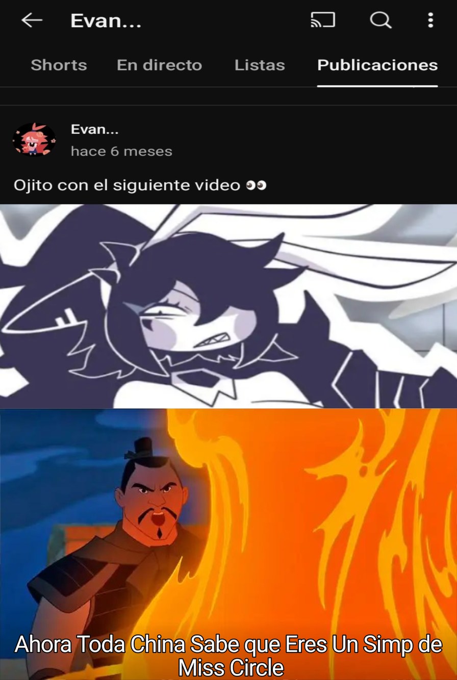Exponiendo a Simp de Miss Circle (su canal de youtube es @evan_afton_777_criticas) su memedroid es XxFentanylGamingxX