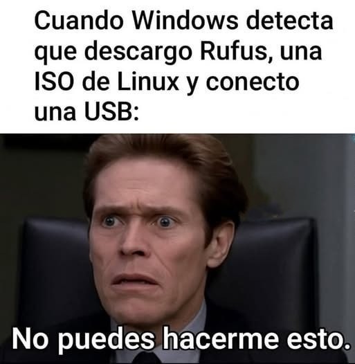 Windows cuando intento instalar Linux: eso no me lo esperaba - meme