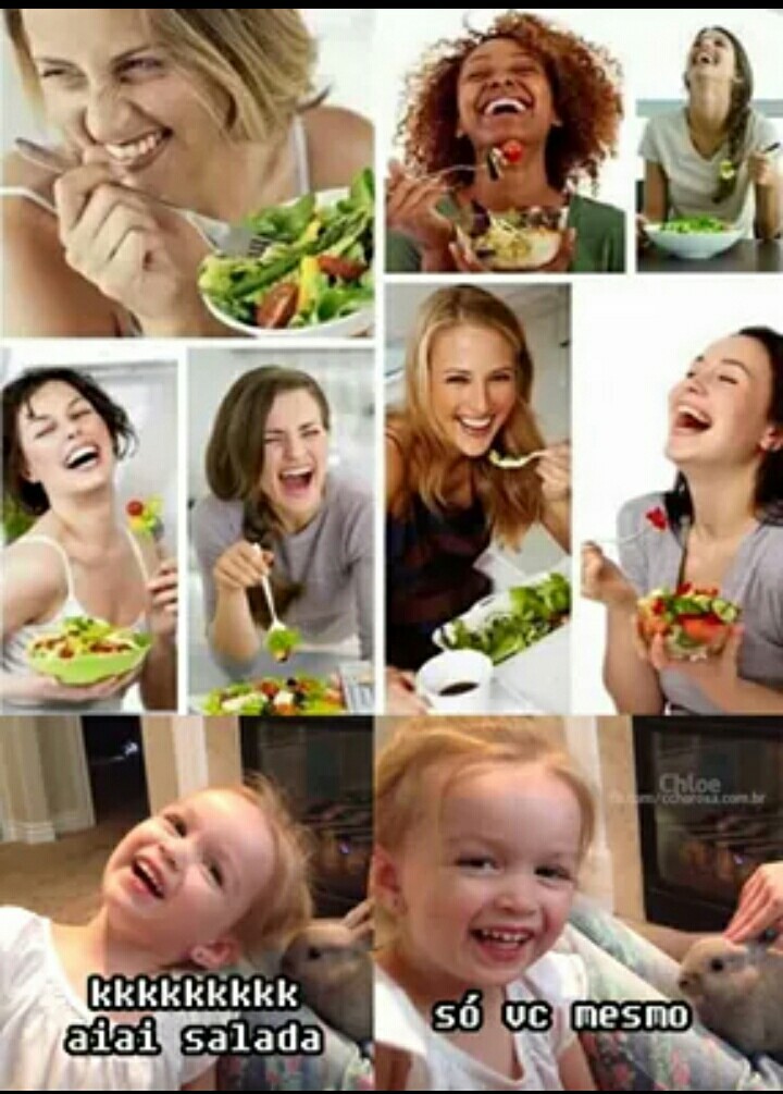 A salada eh a melhor - meme