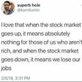 How the stock market works for rich and poor people
