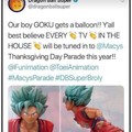 Goku even saves Thanksgiving