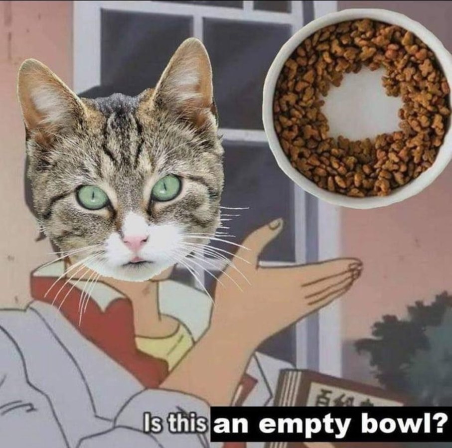 Yes, it’s empty ! - meme
