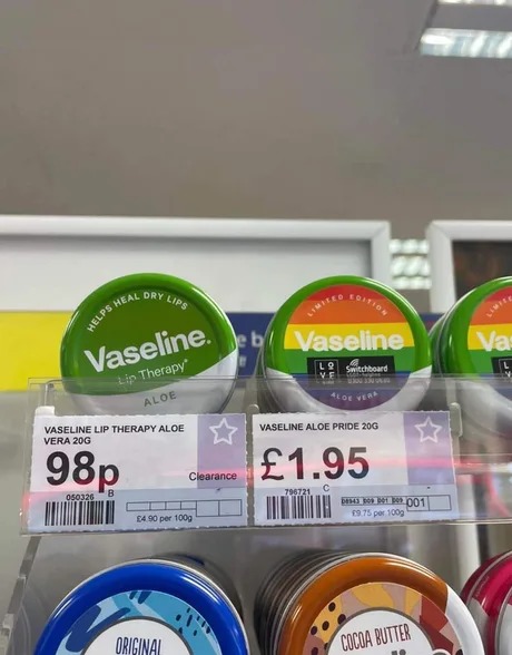 Cost of Vaseline - meme