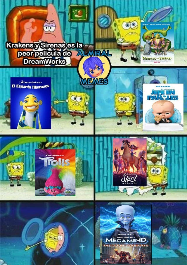 Digan cual es la peor peli de DreamWorks - meme