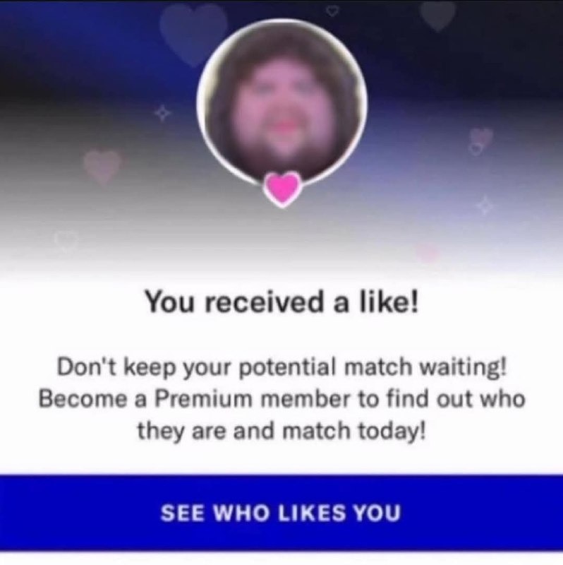 she liked you but you need premium to find out - meme