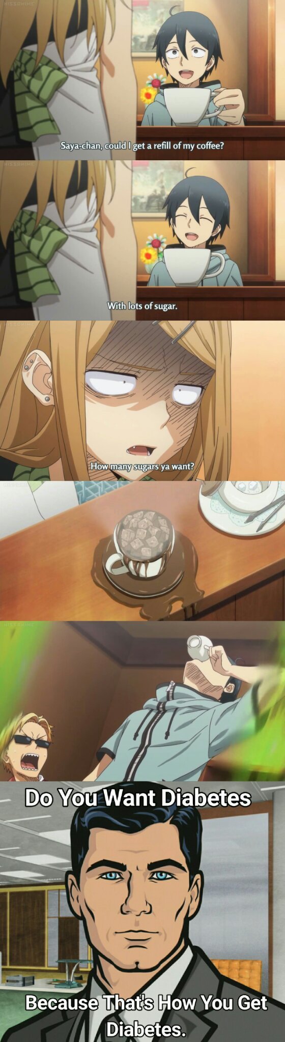 Diabetic insanity the anime. - meme