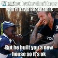 Becks does a lot for charity 