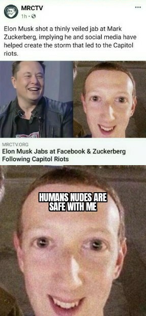 Zuckerberg is a alien. Hes also a dumb fuck - meme