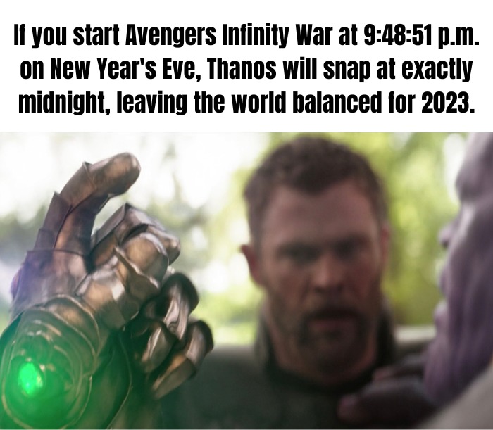 How to leave the world balanced for 2023 - meme