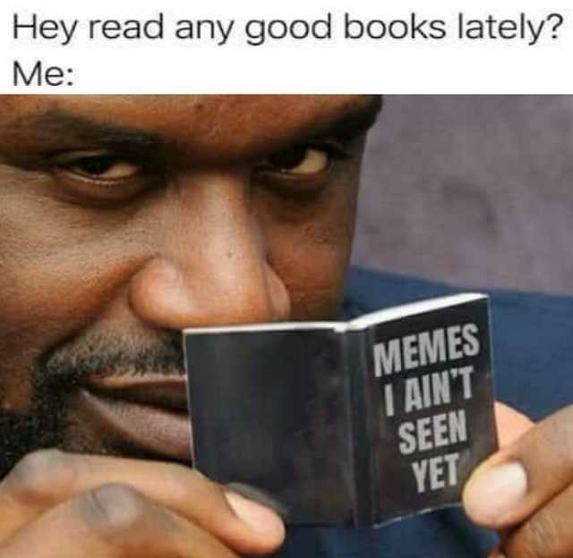 A good book - meme