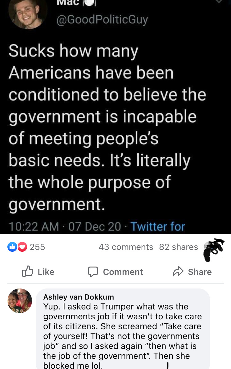 that’s literally the government’s job - meme