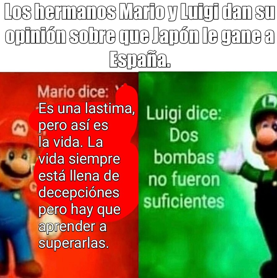 Luigi tiene razón - meme