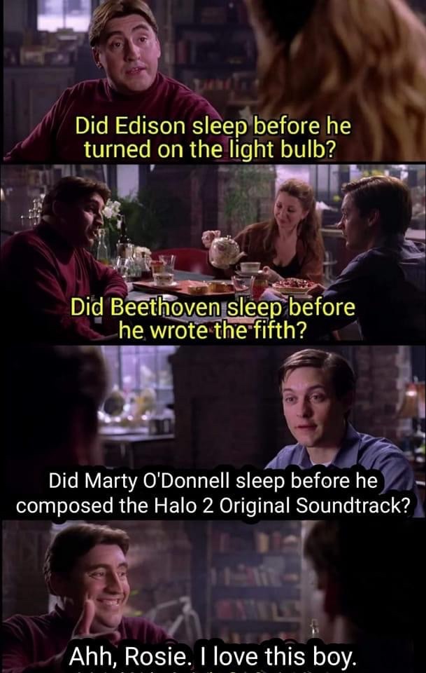 title enjoys the Halo 2 soundtrack - meme
