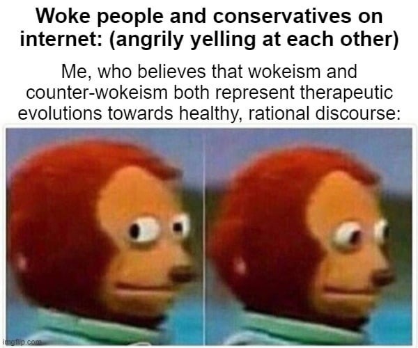 woke vs conservatives - meme