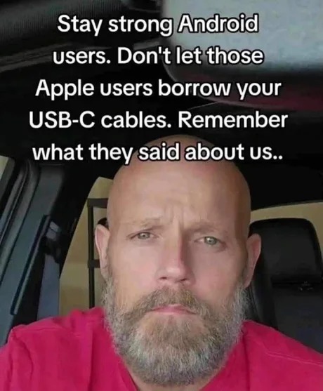 Stay strong Android users - meme