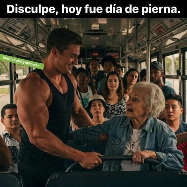 Meme del día de pierna