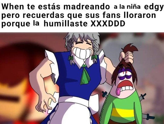 Esta hablando de Touhou y Undertale - meme