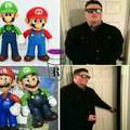 El Mario verde y El Luigi rojo