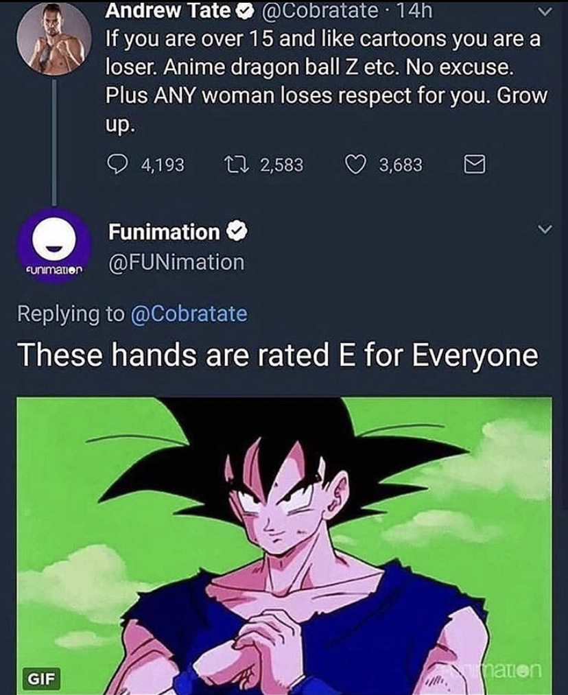 Goku's Racist - meme