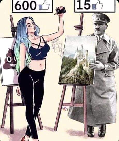 Hitler si pintaba culero. Change my mind - meme