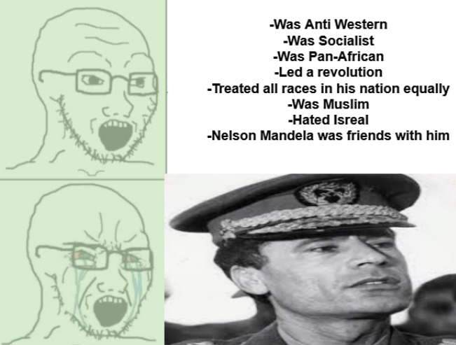 Colnel Gaddafi Of Libya - meme