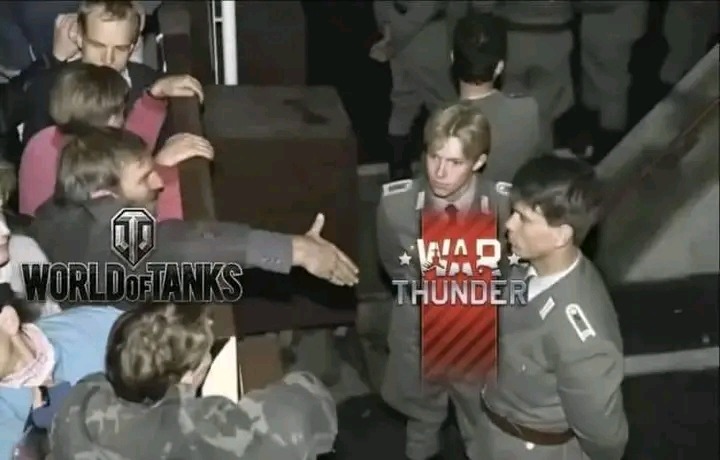Contexto: World of Tank's tiend mecánicas bastante arcade (los tanques cuentan con barras de vida) mientras que Warthunder es más realista (recibes daño dependiendo de la munición usada, el grosor del blindaje, el lugar dónde te impacten etc) - meme