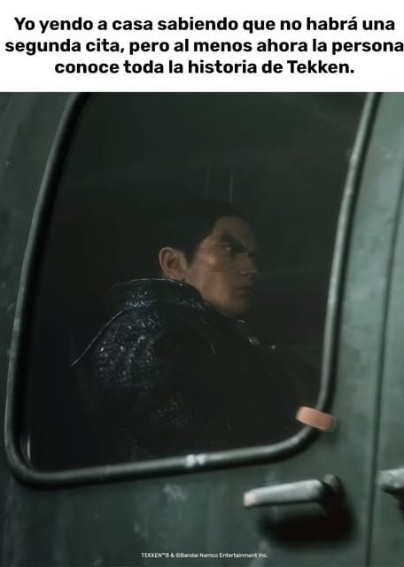 No habrá segunda cita pero ya sabe toda la historia de Tekken - meme
