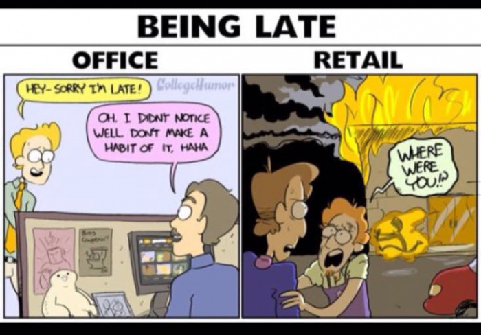 Who works in Retail - meme