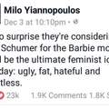 Savage af. Milo has no chill haha.
