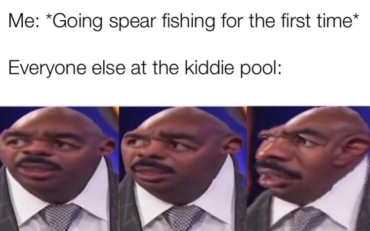 Spear fishing - meme