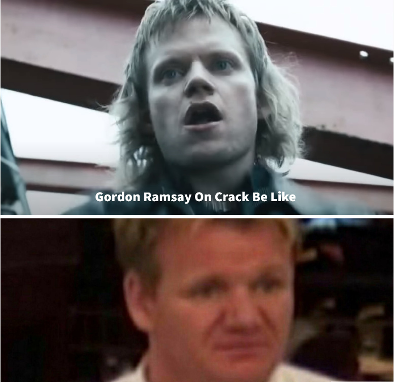 Gordon Ramsay On crack be like. - meme