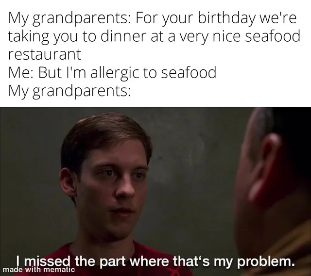Birthday party with grandpas - meme