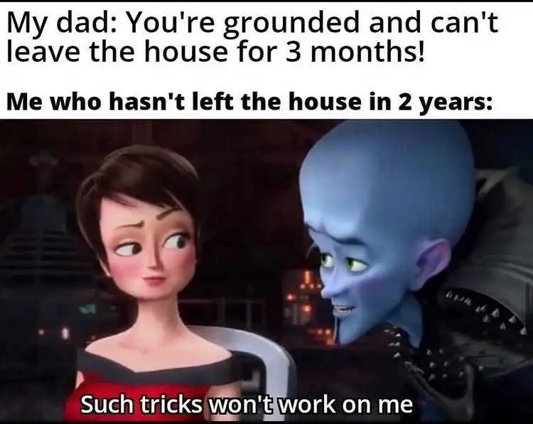 You're grounded. Ok. - meme