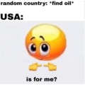 america when another country finds oil
