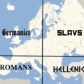 mapa de europa 2x2 dividido