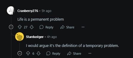 Life is a temporary glitch, not a final boss - meme