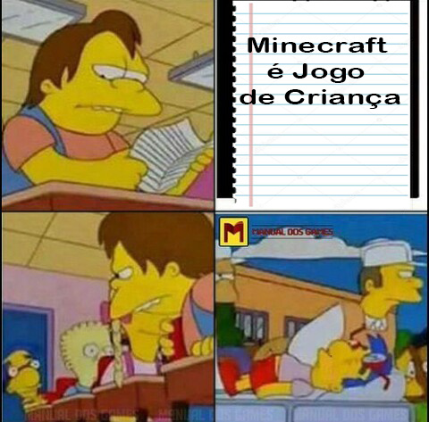 Nelson Tutoriais De Minecraft - meme