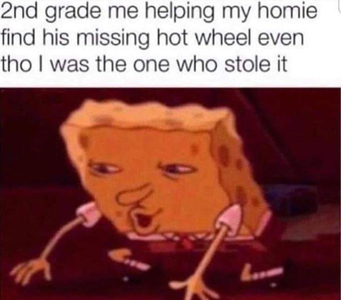 What did you steal as a child? - meme