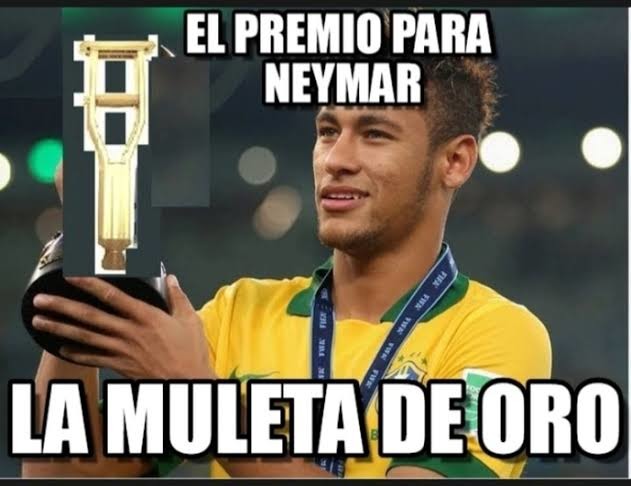 Chale por Neymar y sus huesos XD - meme