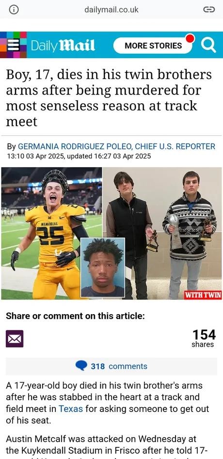 Guy gets stabbed over a seat. Society is speedrunning collapse - meme