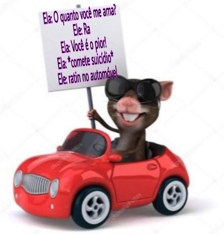 Ratinho no automóvel - meme