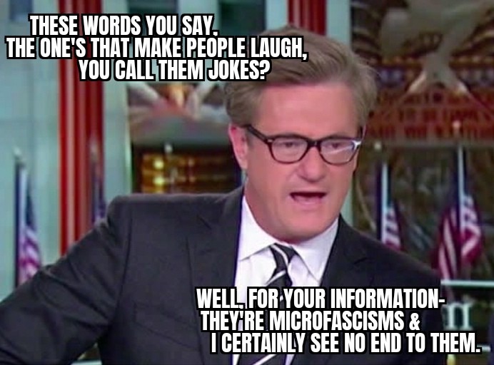 Joe Scarborough says a lot of silly things - meme